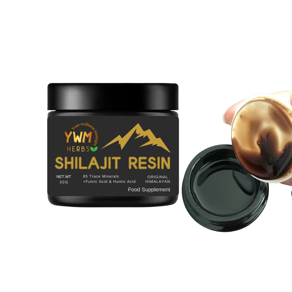 Gold Grade 100% Pure Shilajit with Fulvic Acid & 85+ Trace Minerals Complex for Energy & Immune Support