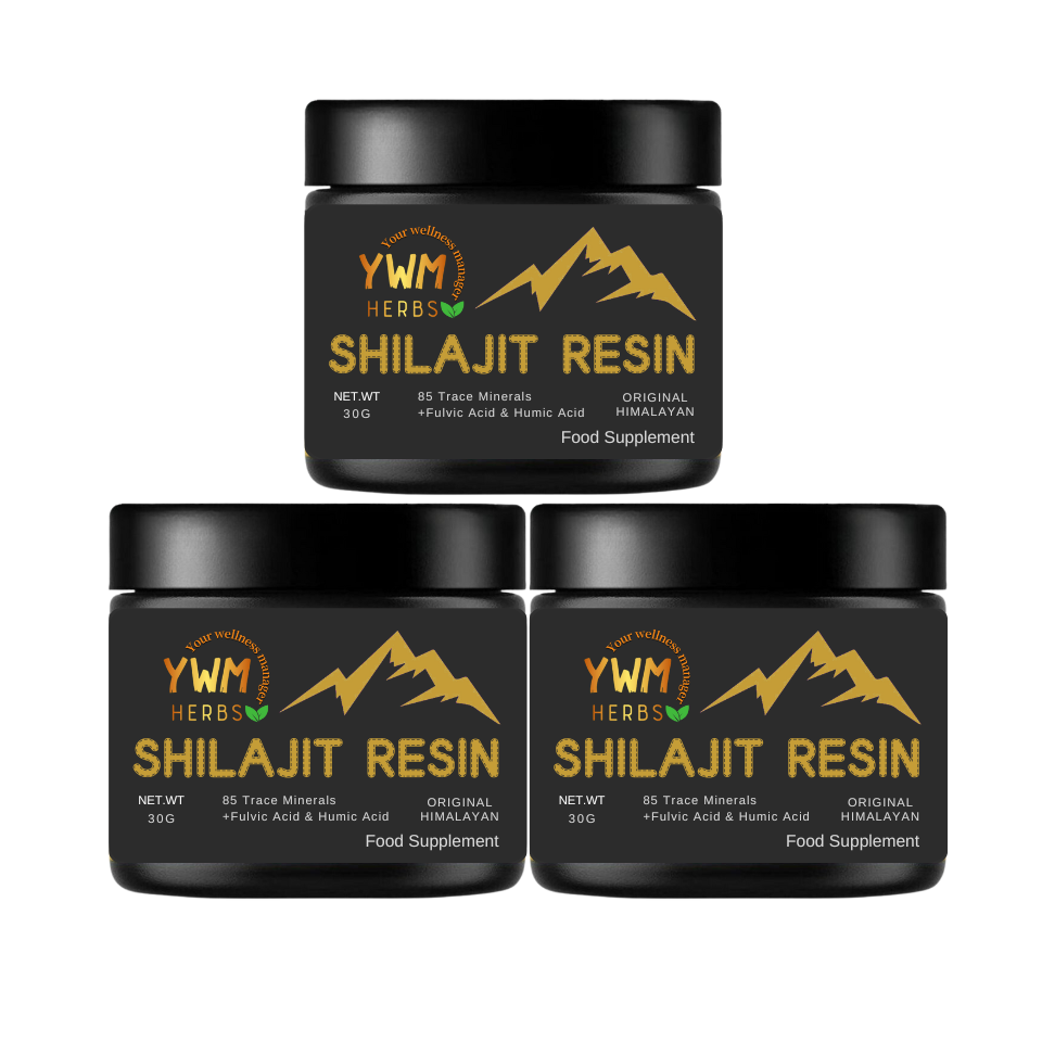 Gold Grade 100% Pure Shilajit with Fulvic Acid & 85+ Trace Minerals Complex for Energy & Immune Support